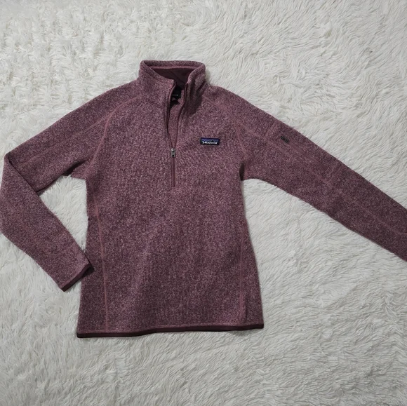 Patagonia Women's Berry/Purple Zip-Up Sweater - Picture 1 of 3